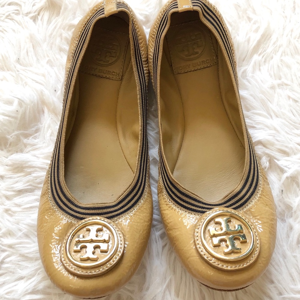 Tory Burch Caroline Patent Leather Flats